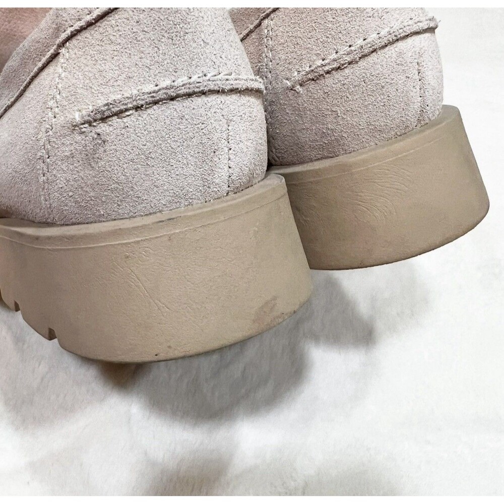 Dolce Vita Elias Lug Loafers Tan Suede Leather Women’s 10 - Picture 6 of 10